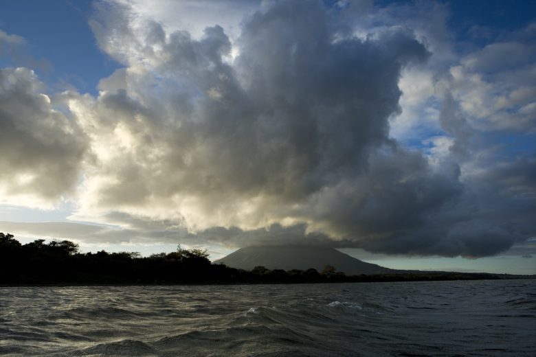 Dramatic cloud formation above the  Volcano Concepción - Ometepe, Nicaragua.